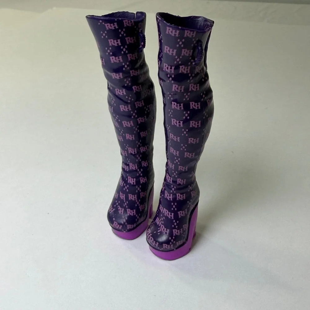 Rainbow High Emi Vanda Series 3 Orchid Purple Thigh High Boots‎ Doll Shoes
